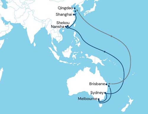 freight shipping from china to Australia