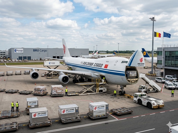 Cargo aircraft air freight China Belgium