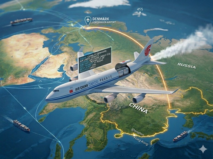 Air Freight China to Denmark