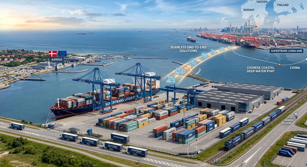 Supertrans Logistics Aarhus port freight services China to Denmark