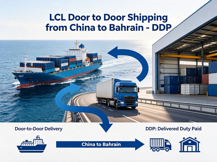 lcl door-to-door from China to Bahrain ddp