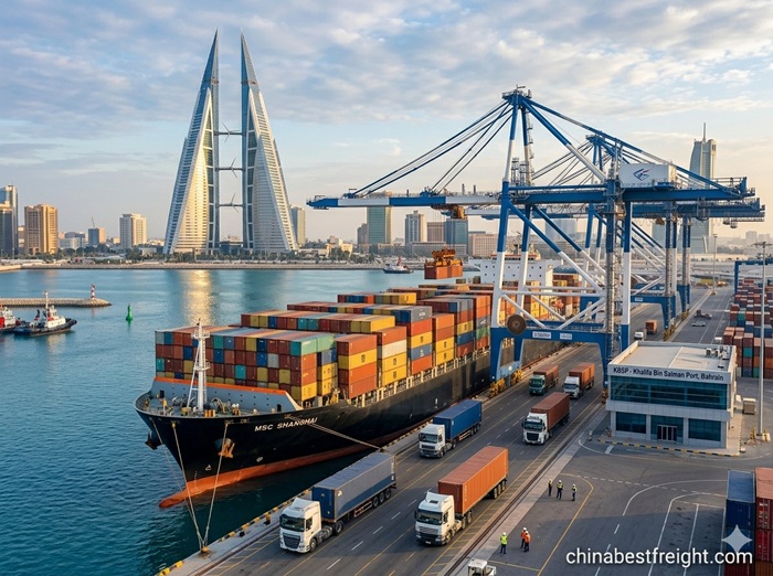 Ocean freight container ship China to Bahrain