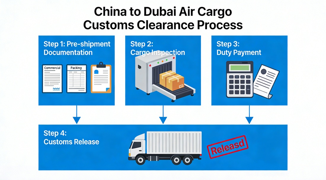 China to Dubai Air Cargo Customs Clearance