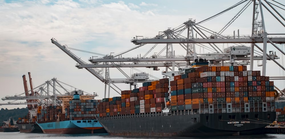 Cargo vessels and shipping containers