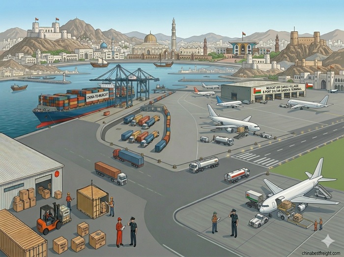 air and sea freight from China to Oman