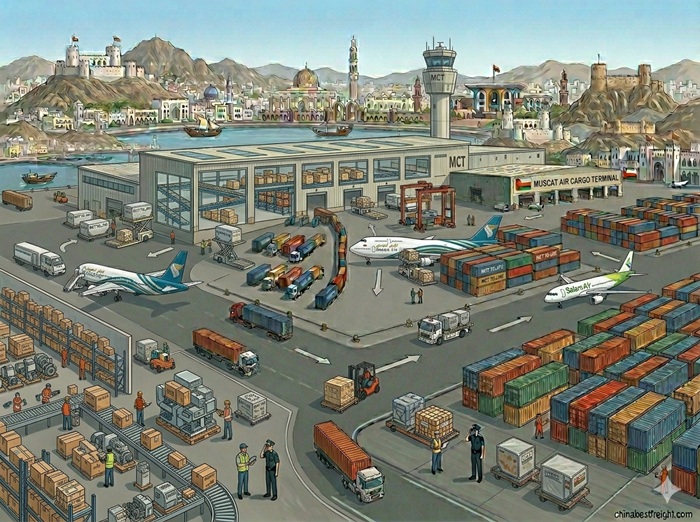 Air cargo freight plane loading
