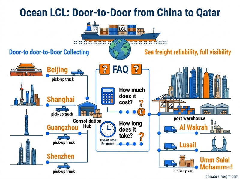 Door to door delivery Qatar